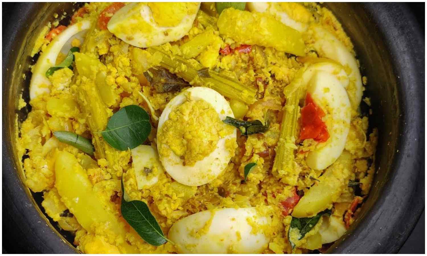 Mutta Aviyal  Making In Home