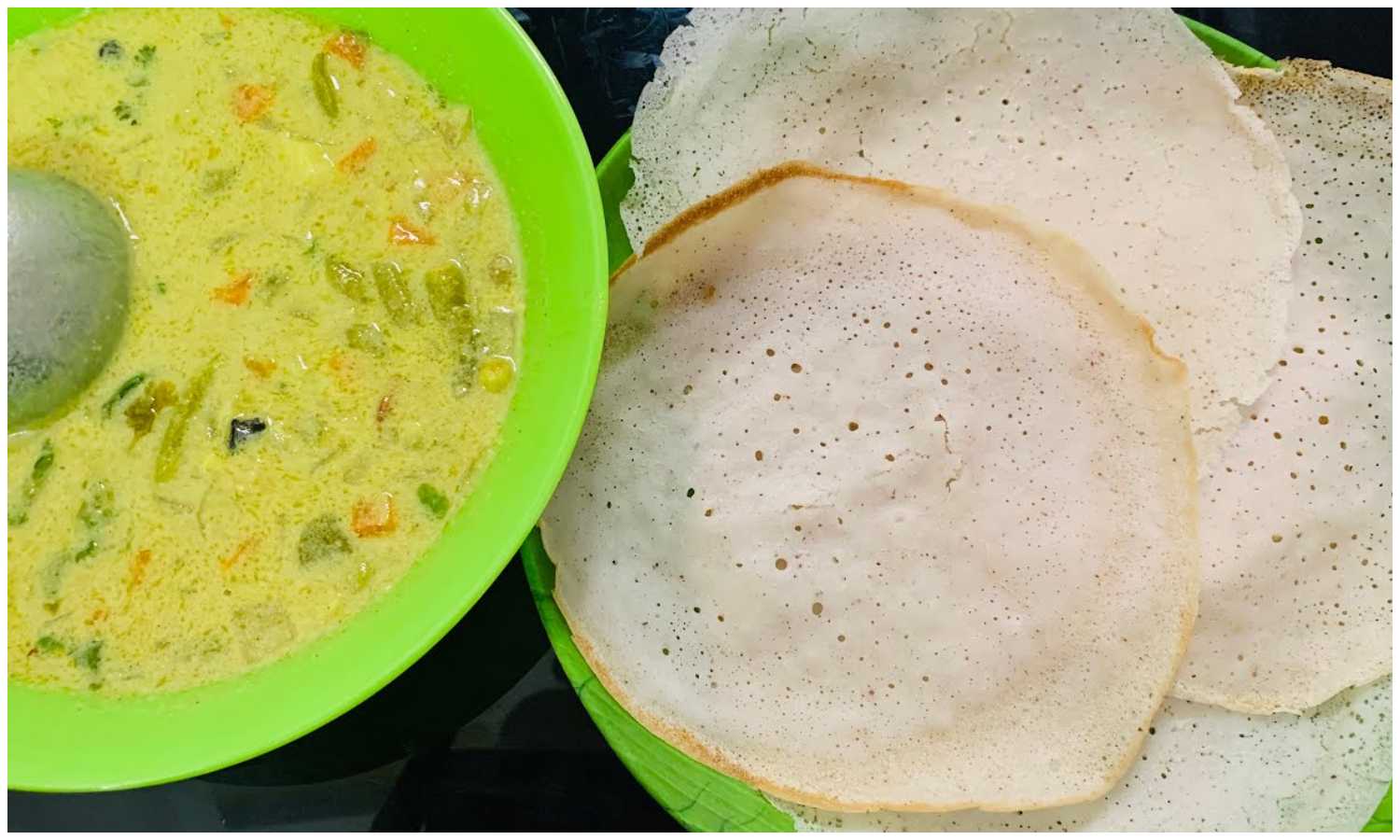 Palappam & Vegetable curry