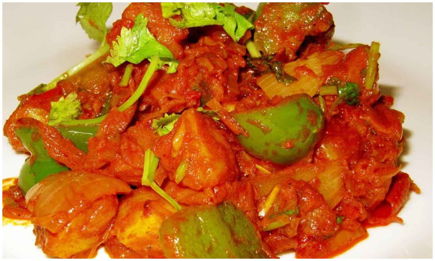 Potato capsicum Masala